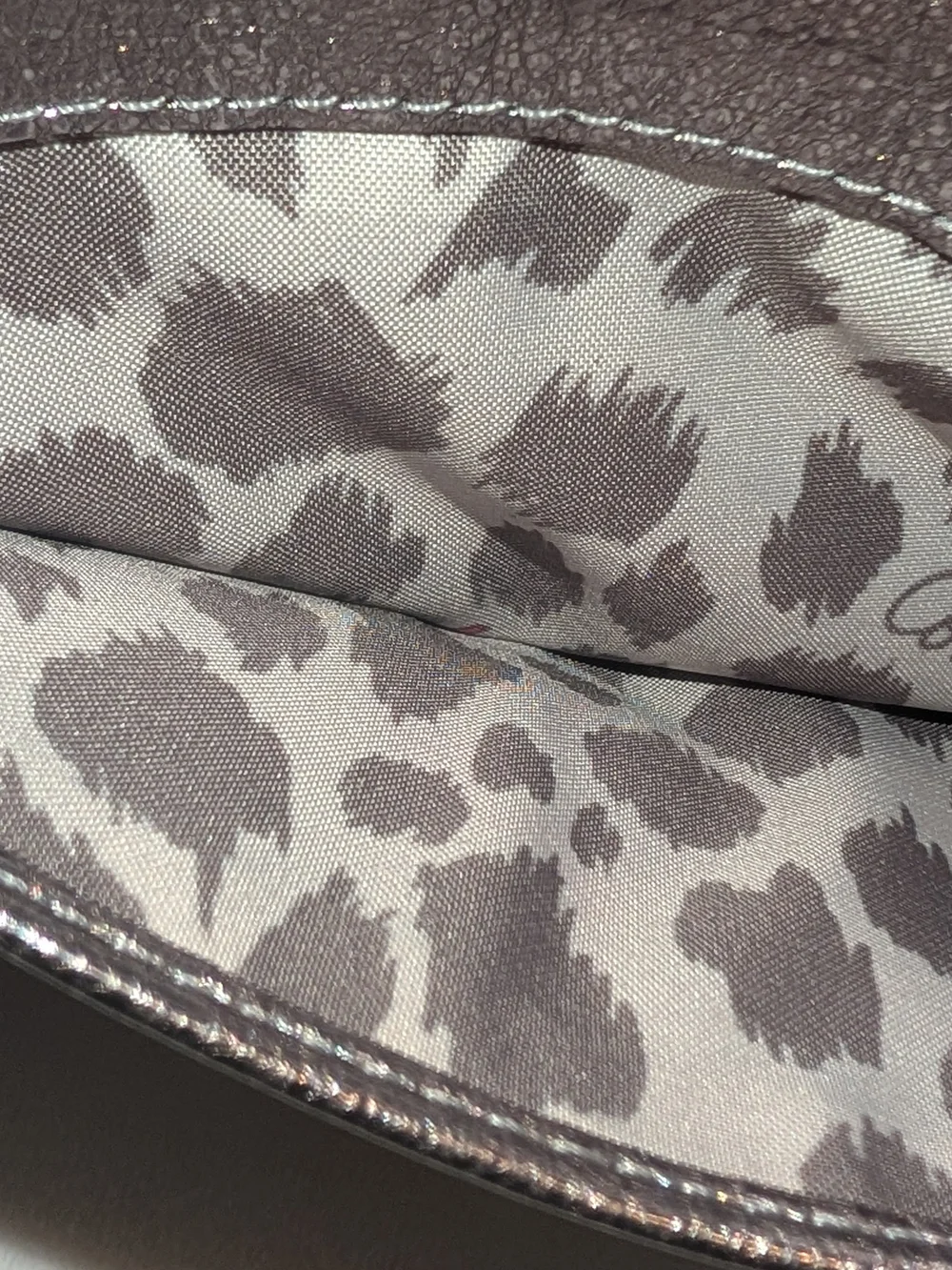 Coach sleek metallic